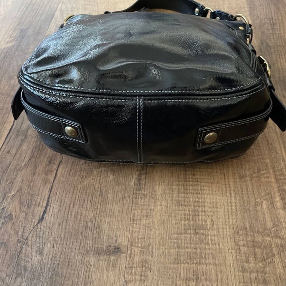 Coach Bags Coach Zoe Hobo Black Patent Leather Shoulder Handbag